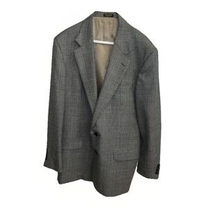 Oscar De La Renta Men's 44L Sport Coat/Jacket Black & Tan Stripe